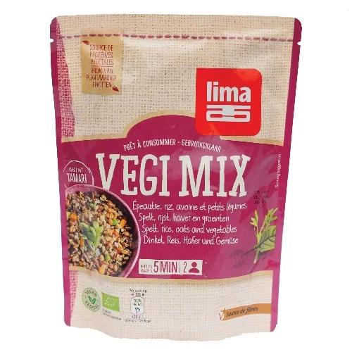 Vegi Mix Spelta, Orez, Ovaz si Legume Bio 250gr Lima