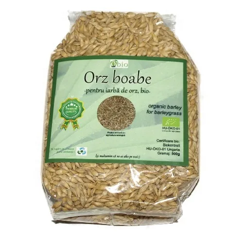 Orz Boabe pentru Iarba de Orz Bio 500gr Obio