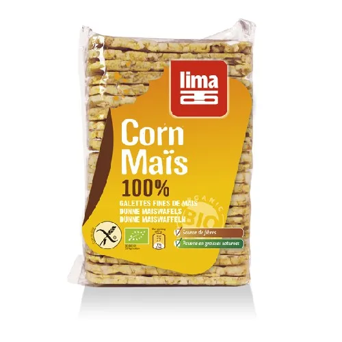 Rondele din Porumb Expandat Bio 140gr Lima