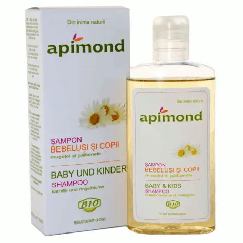 Sampon Bebelusi si Copii-Musetel si Galbenele Bio 200ml Apimond