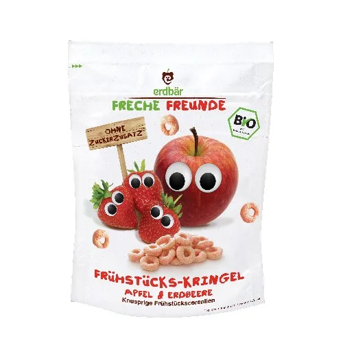 Cereale pentru Mic Dejun cu Mere si Capsuni Bio 125gr