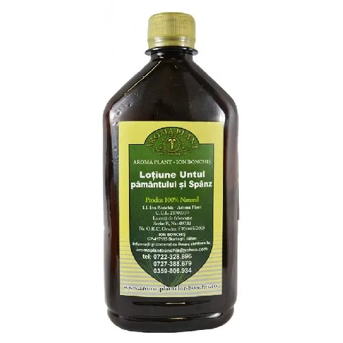 Lotiune Untul Pamantului si Spanz, 500ml, Aroma Plant