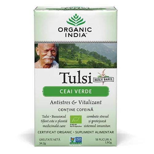 Ceai Tulsi Verde 18dz Organic India