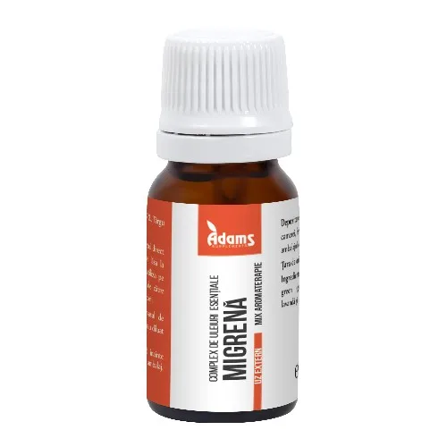  Complex de Uleiuri Esentiale Migrena 10ml Adams Supplements
