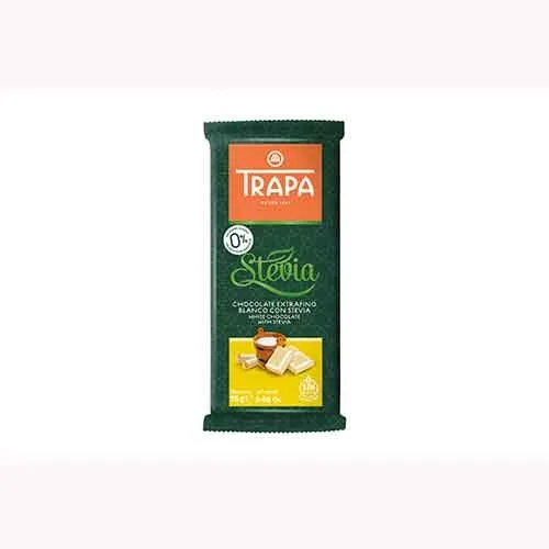 Ciocolata Alba cu Stevie 75g Trapa 