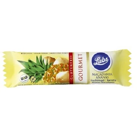 Baton cu Macadamia si Ananas Vegan, 40gr, Lubs