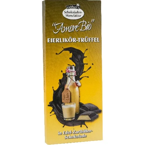Ciocolata Eco Amaruie cu Lichior de Oua si Trufe, 100gr, Pronat