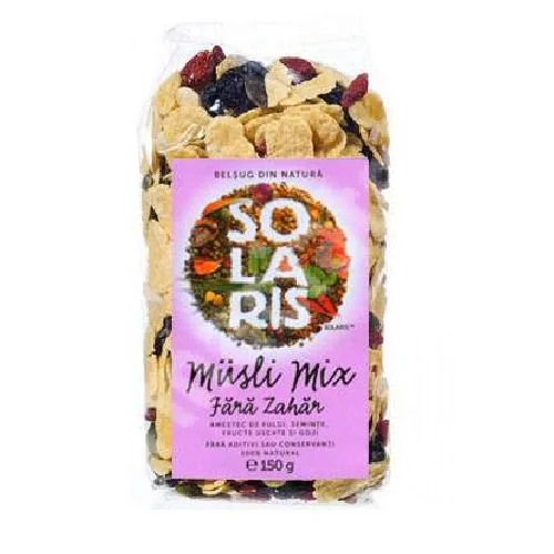 Musli Mix Alune Fara Zahar 150gr Solaris