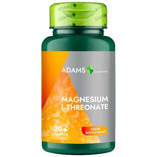 Magnesium L-Threonate, 30cps, Adams Supplements