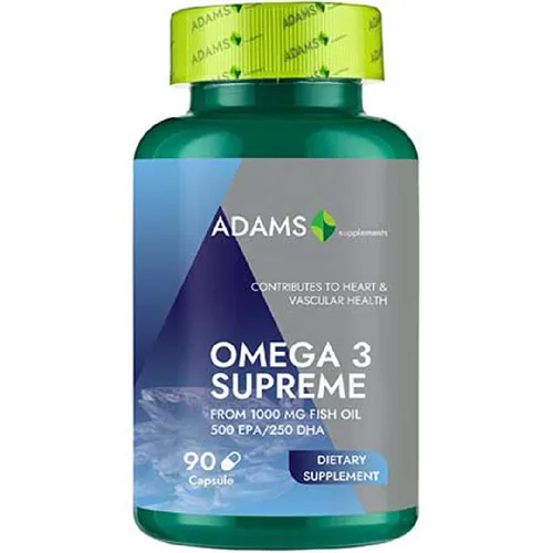Omega 3 Supreme (50% EPA, 25% DHA), 90cps, Adams Supplements