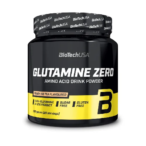  Glutamine Zero 300g Peach Ice Tea Biotech USA