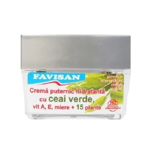 Crema Puternic Hidratanta Cu Ceai Verde 50ml Favisan 