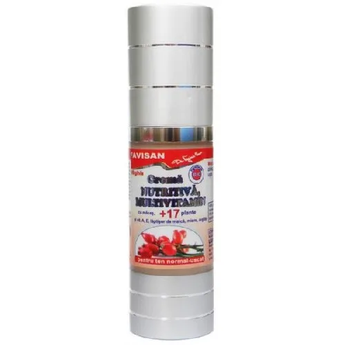 Crema Nutritiva Multivitamin cu 17 Plante, 30ml, Favisan