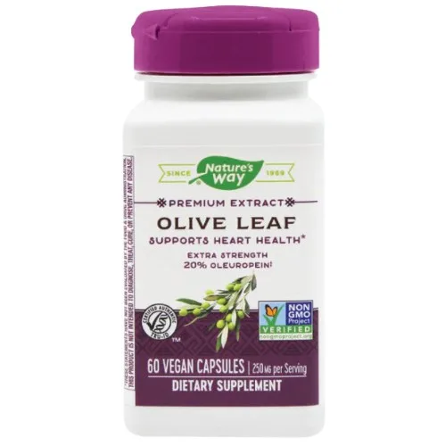 Olive Leaf (20% Oleuropein), 60cps, Natures Way