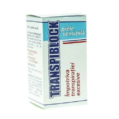 Transpiblock Piele Sensibila 25ml Zdrovit