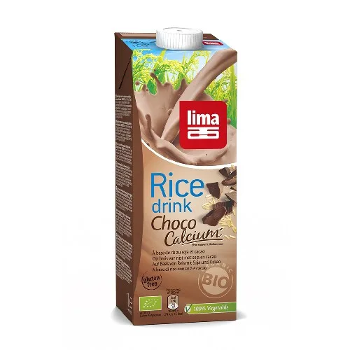 Lapte de Orez cu Ciocolata + Soia si Calciu Bio 1l Lima