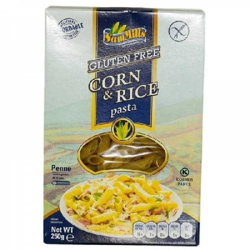 Paste din Porumb si Orez Fara Gluten Pene 250gr Sam Mills