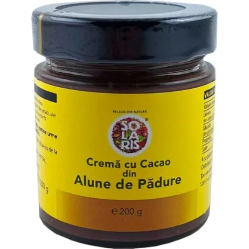 Crema Cu Cacao Din Alune De Padure 200g Solaris