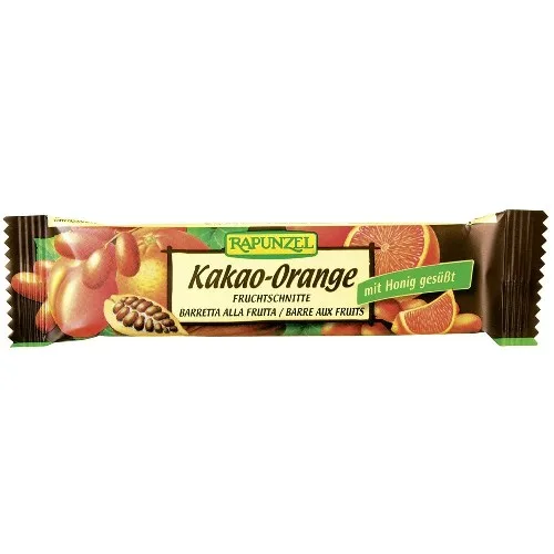 Baton de Fructe cu Cacao si Portocale, 40g, Rapunzel