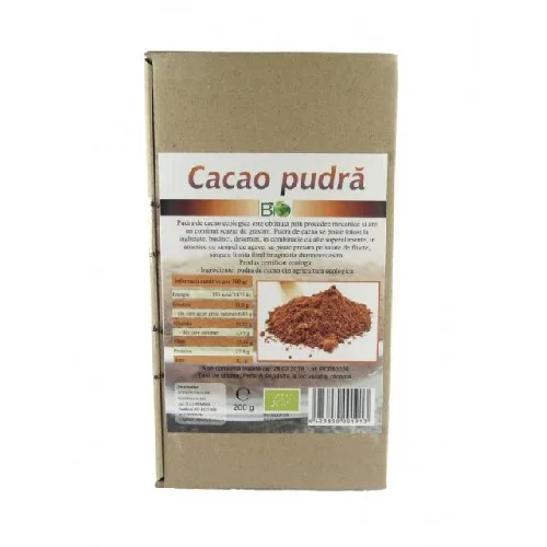 Cacao Pudra Organica, 200gr, Deco Italia