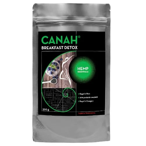 Fibre din Seminte de Canepa, Breakfast Detox, 300g, Canah
