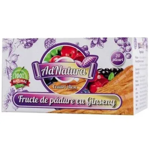 Ceai Fructe de Padure cu Ginseng, AdNatura