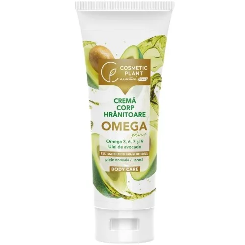 Crema de corp hranitoare cu ulei de Avocado & Omega Plus, 200ml Cosmetic Plant