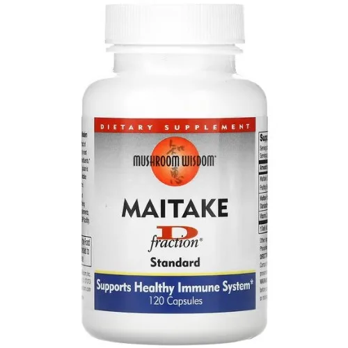 Maitake D-fraction, 120cps, Mushroom Wisdom