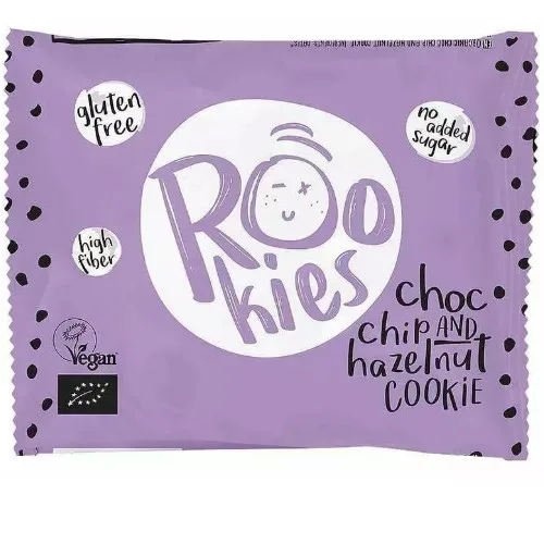 Cookie cu Ciocolata si Alune, Eco, 40g, Rookies