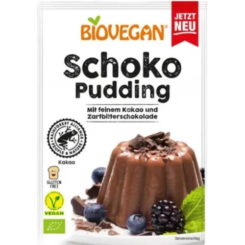 Budinca Cacao, fara gluten, Eco, 55g, Biovegan