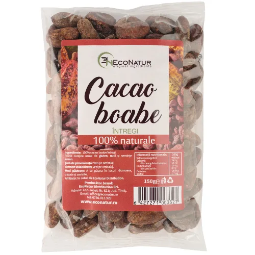 Boabe de Cacao Intregi 150gr Econatur