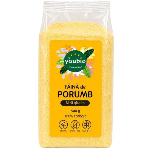 Faina de porumb fara gluten, organic, 500g, youbio