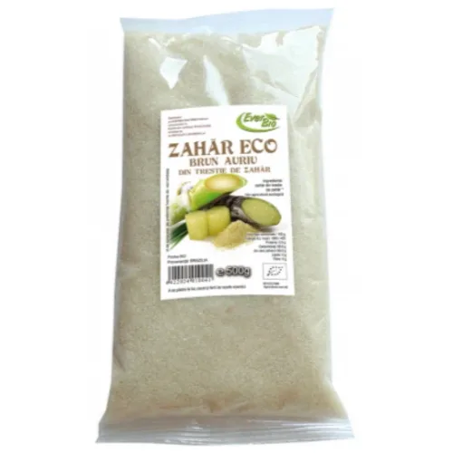 Zahar Brun Auriu Trestie Zahar 500gr My Bio Natur