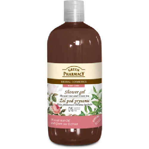 Gel de Dus cu Trandafir si Ceai Verde 500ml Green Pharmacy