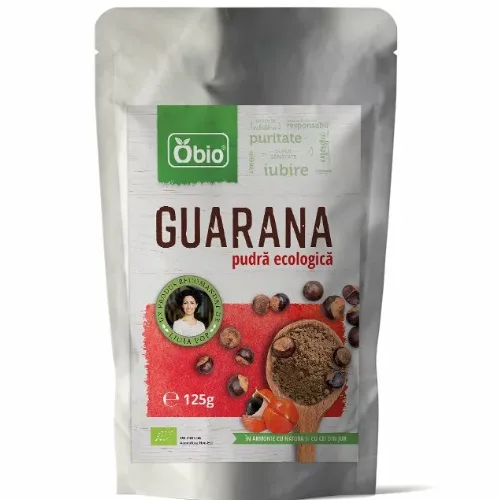 Pulbere de Guarana Raw Bio 125gr Obio