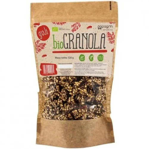 Granola cu Goji, fara gluten, 60g, Papagrin
