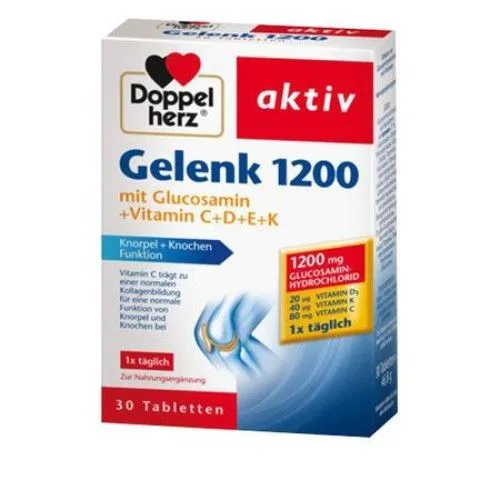 Glucozamina Gelenk, 1200mg, 30cps, Doppel Herz