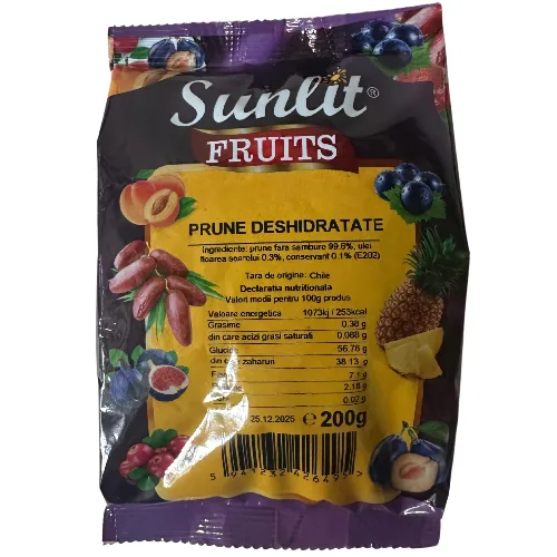 Prune Deshidratate fara Samburi 200gr Driedfruits