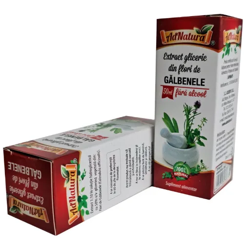 Extract Glicerinic din Flori de Galbenele 50ml Adnatura