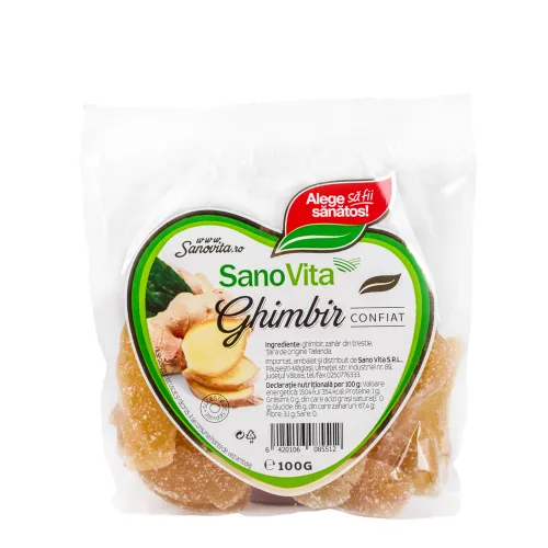 Ghimbir Confiat 100gr SanoVita