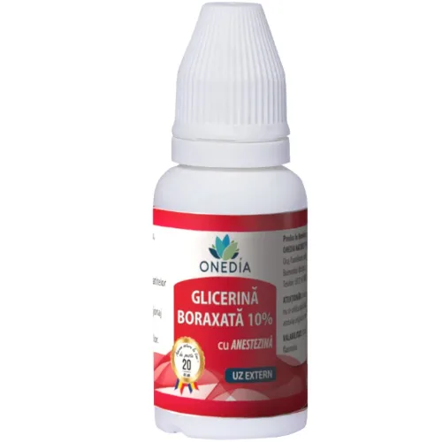 Glicerina Boraxata 10% Cu Anestezina 20g Onedia