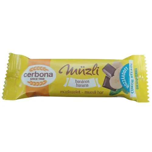 Baton din Cereale cu Banane, 20g, Cerbona