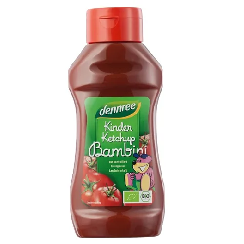Ketchup pt Copii Indulcit cu Nectar de Agave 500ml Dennree