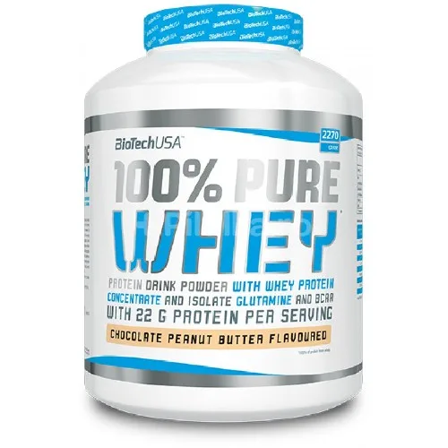 100% Pure Whey, 2270gr, Zmeura, BiotechUSA
