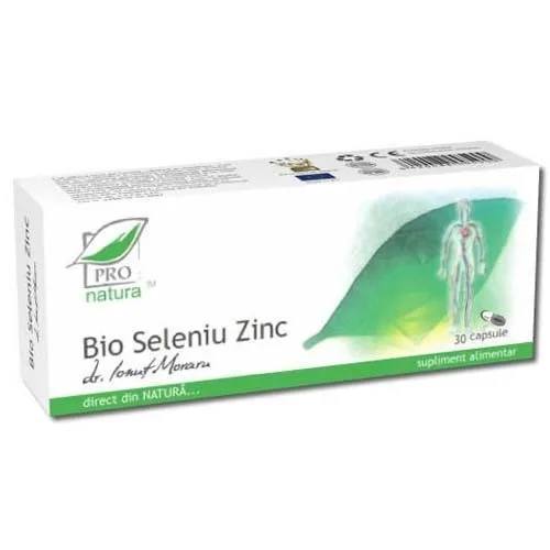 Bio Seleniu Zinc 30cps Pro Natura