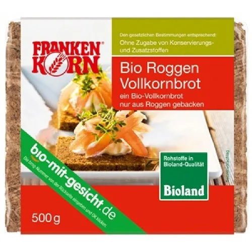 Paine integrala cu secara, 500g, FrankenKorn