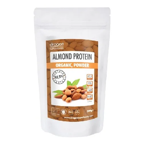 Pudra Proteica din Migdale Raw Bio 200gr  Dragon Superfoods