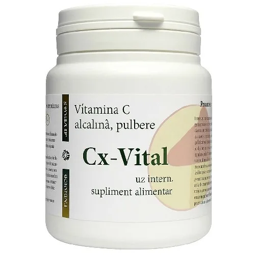 Vitamina C Alcalina Tamponata Pulbere, 250g, AquaNano