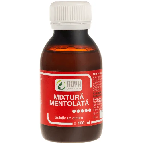 Mixtura Mentolata 100ml,Adya Green Pharma