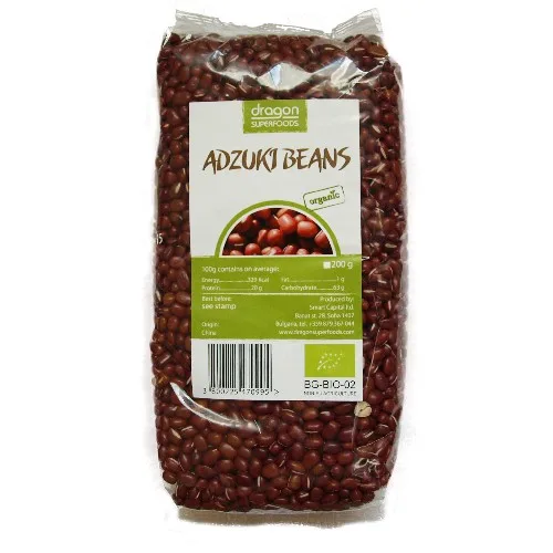 Fasole Azuki Bio 500gr Dragon Superfoods